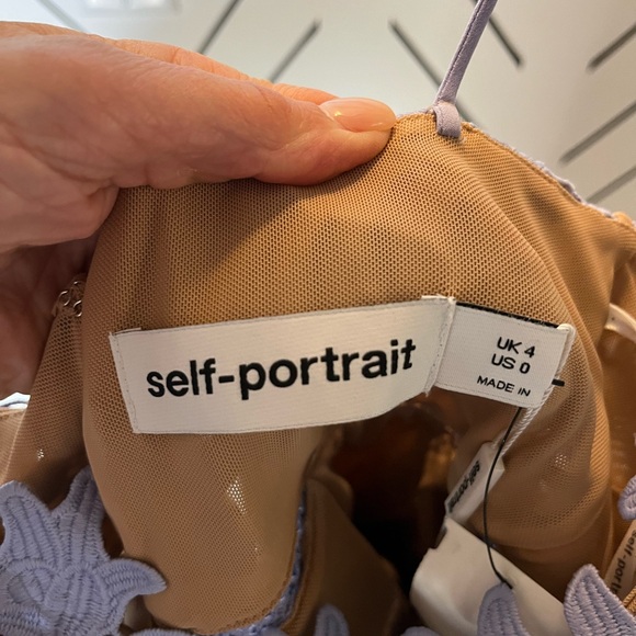 Self-Portrait azalea floral lace dress with elegant detailing - Picture 6 of 7